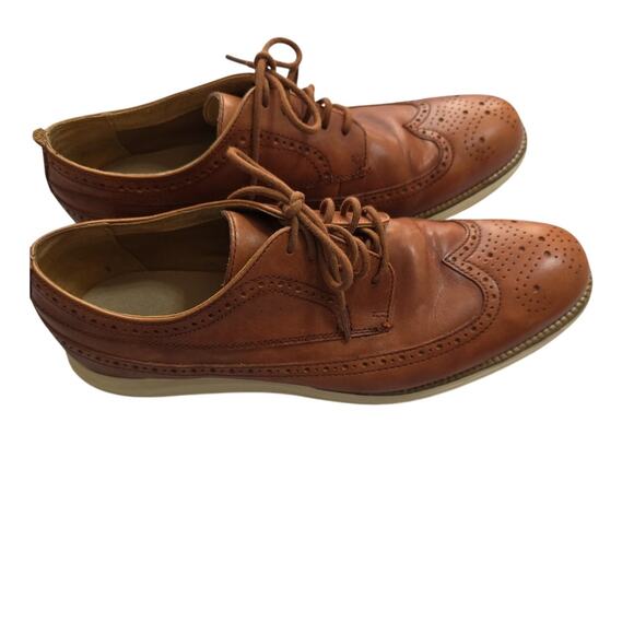 Cole Haan Original Grand Wingtip Brown Leather Oxfords Men Size 12M - Picture 2 of 16